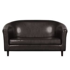 Sofa Caledon (2-Sitzer) Kunstleder Dunkelbraun