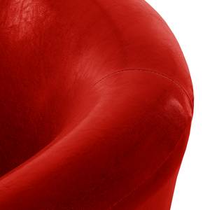 Fauteuil Caledon kunstleer - Rood