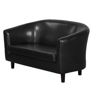 Sofa Caledon (2-Sitzer) Kunstleder Schwarz