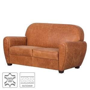 Sofa Cantwell (2-Sitzer) Echtleder - Cognac