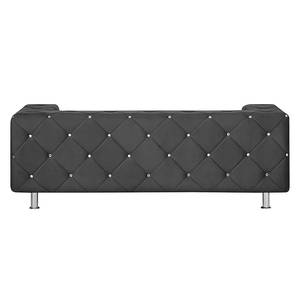 Sofa Carlotta (2-Sitzer) Microfaser Schwarz