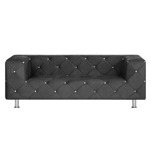 Sofa Carlotta (2-Sitzer) Microfaser Schwarz