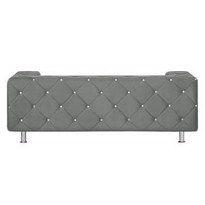 Canapé Carlotta (2 places) Microfibre gris acier