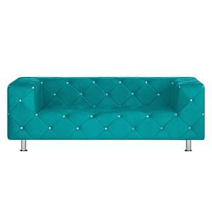 Sofa Carlotta (2-Sitzer) Microfaser Türkis