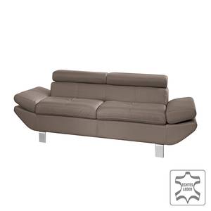 Sofa Kerry (2-Sitzer) Echtleder Taupe