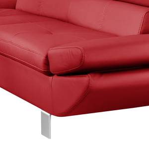 Sofa Kerry (3-Sitzer) Echtleder Rot