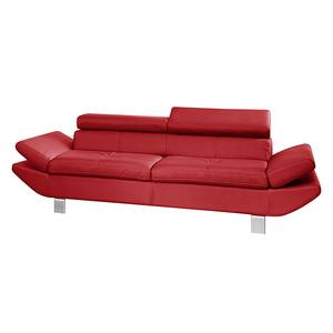 Sofa Kerry (3-Sitzer) Echtleder Rot