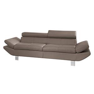 Sofa Kerry (3-Sitzer) Echtleder Taupe