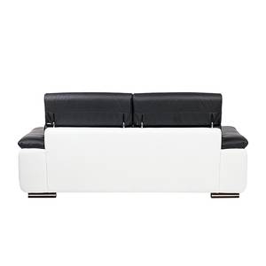 Sofa Cascia (2-Sitzer) Kunstleder Schwarz/Weiß