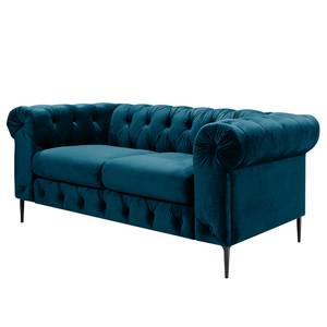 Sofa Cayley (2-Sitzer) Samt - Marineblau