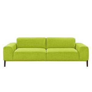 Sofa Chariot (2,5-Sitzer mit Hocker) Webstoff - Grasgrün