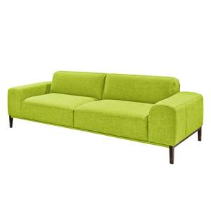 Sofa Chariot (2,5-Sitzer mit Hocker) Webstoff - Grasgrün