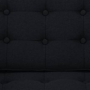 Sofa Chelsea (2-Sitzer) Webstoff Stoff Ramira: Anthrazit - Kufen