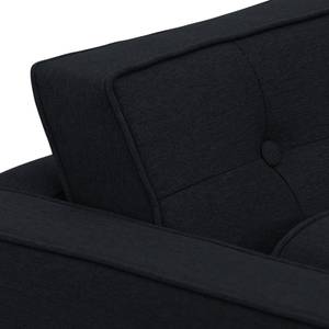 Sofa Chelsea (2-Sitzer) Webstoff Stoff Ramira: Anthrazit - Kufen