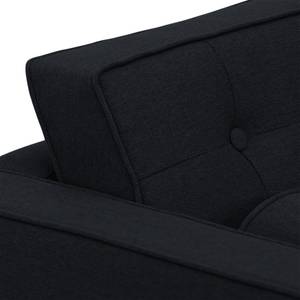 Sofa Chelsea (2-Sitzer) Webstoff Stoff Ramira: Anthrazit - Zylinder