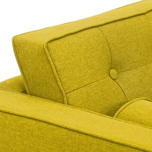 Sofa Chelsea (2-Sitzer) Webstoff Webstoff Milan: Gelb - Kufen