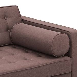 Sofa Chelsea (2-Sitzer) Webstoff Webstoff Milan: Grau-Braun - Kufen