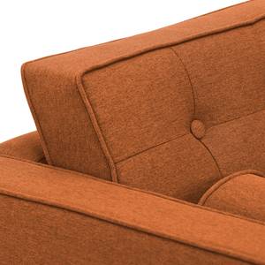 Sofa Chelsea (2-Sitzer) Webstoff Webstoff Milan: Rostbraun - Kufen