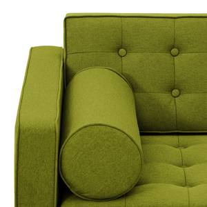 Sofa Chelsea (2-Sitzer) Webstoff Stoff Ramira: Limette - Kufen