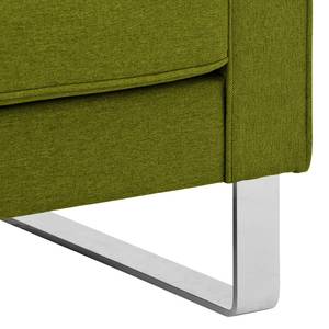 Sofa Chelsea (2-Sitzer) Webstoff Stoff Ramira: Limette - Kufen