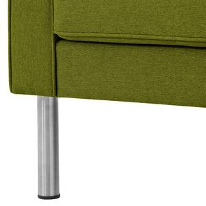 Sofa Chelsea (2-Sitzer) Webstoff Stoff Ramira: Limette - Zylinder