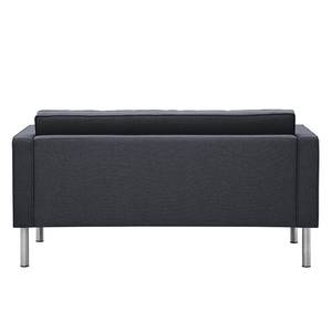 Sofa Chelsea (2-Sitzer) Webstoff Webstoff Milan: Anthrazit - Zylinder