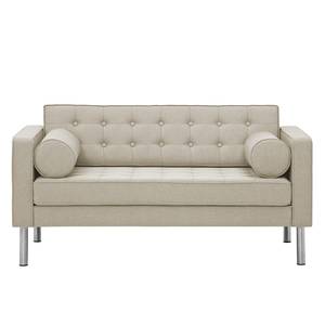 Sofa Chelsea (2-Sitzer) Webstoff Stoff Selva: Beige - Zylinder