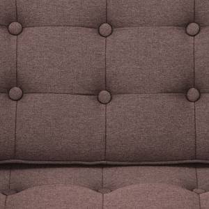 Sofa Chelsea (2-Sitzer) Webstoff Webstoff Milan: Grau-Braun - Zylinder