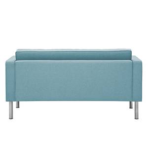 Sofa Chelsea (2-Sitzer) Webstoff Stoff Selva: Hellblau - Zylinder