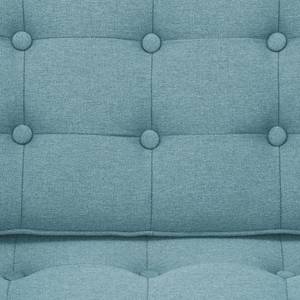 Sofa Chelsea (2-Sitzer) Webstoff Stoff Selva: Hellblau - Zylinder