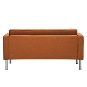 Sofa Chelsea (2-Sitzer) Webstoff Webstoff Milan: Rostbraun - Zylinder