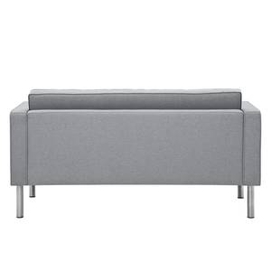 Sofa Chelsea (2-Sitzer) Webstoff Stoff Ramira: Silber - Zylinder