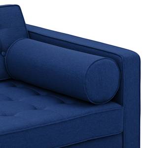 Sofa Chelsea (3-Sitzer) Webstoff Stoff Ramira: Blau - Kufen