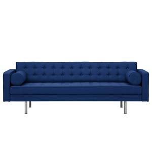 Sofa Chelsea (3-Sitzer) Webstoff Stoff Ramira: Blau - Zylinder