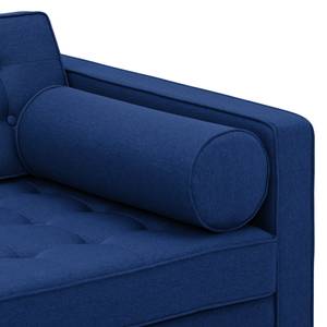 Sofa Chelsea (3-Sitzer) Webstoff Stoff Ramira: Blau - Zylinder