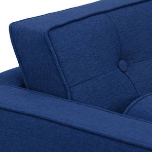 Sofa Chelsea (3-Sitzer) Webstoff Stoff Ramira: Blau - Zylinder