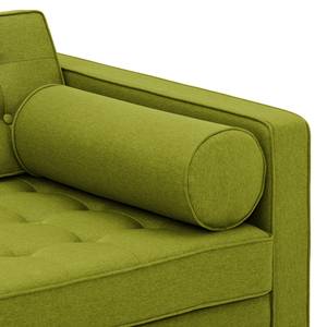 Sofa Chelsea (3-Sitzer) Webstoff Stoff Ramira: Limette - Kufen