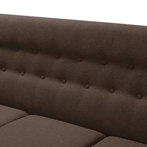 Sofa Chirk (3-Sitzer) Webstoff Espresso