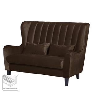 Sofa Cocoa (2-Sitzer) Samt Samtstoff - Bisonbraun