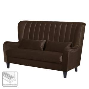 Sofa Cocoa (3-Sitzer) Samt Samtstoff - Bisonbraun