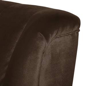 Sofa Cocoa (3-Sitzer) Samt Samtstoff - Bisonbraun