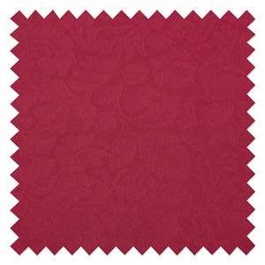 Canapé Colmar (3 places) Tissu coton rouge foncé - Motif fleuri