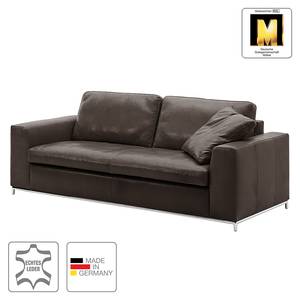 Sofa Concept102-M (3-Sitzer) Echtleder Echtleder - Mokka - Ohne Kissen