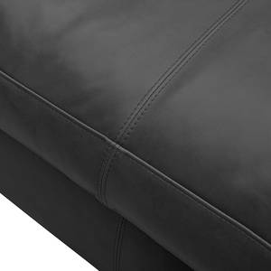 Canapé Concept102-M (3 places) Cuir véritable - Noir - Sans coussin