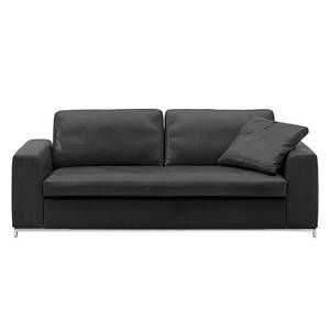 Sofa Concept102-M (3-Sitzer) Echtleder Schwarz - Ohne Kissen