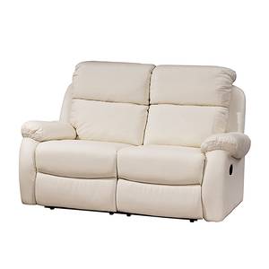 Sofa Conor (2-Sitzer mit Relaxfunktion) Echtleder/Kunstleder Beige