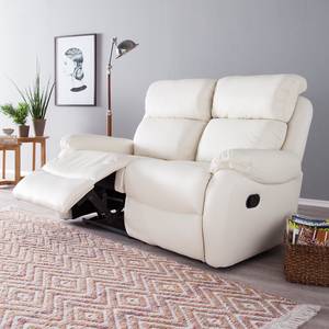 Sofa Conor (2-Sitzer mit Relaxfunktion) Echtleder/Kunstleder Beige