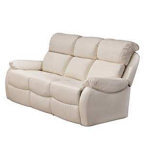 Sofa Conor 3-Sitzer Echtleder/Kunstleder Beige