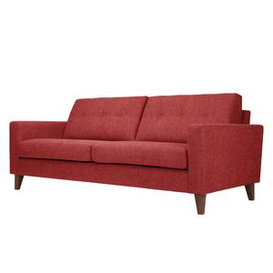 Canapé Cooper (3 places) Tissu Tissu Kiara : Rouge