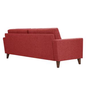 Canapé Cooper (3 places) Tissu Tissu Kiara : Rouge